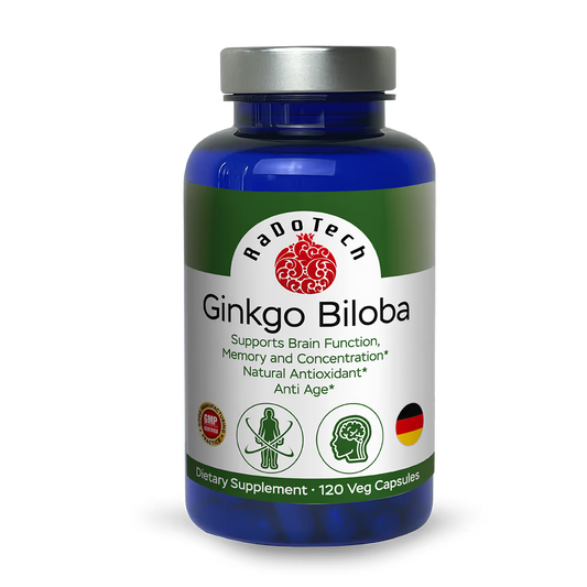 Ginkgo Biloba - Brain Function, Memory & Concentration Boost